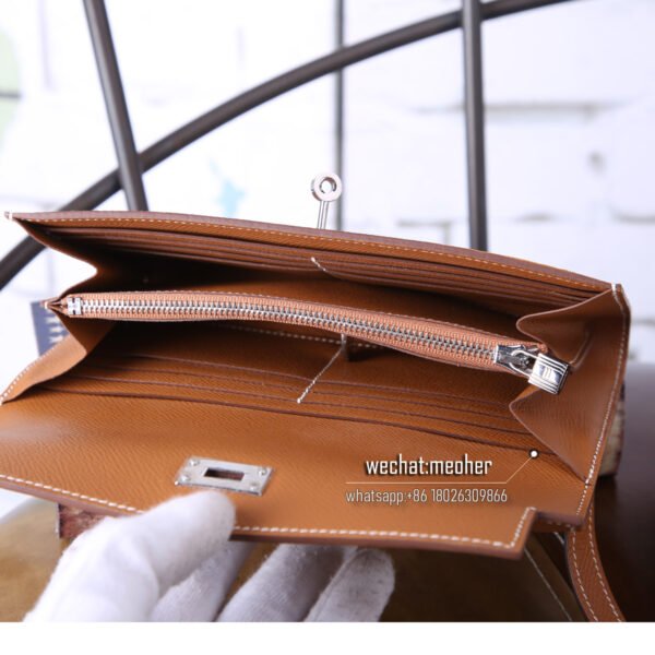 Hermes epsom kelly wallet c37 gold - Image 10