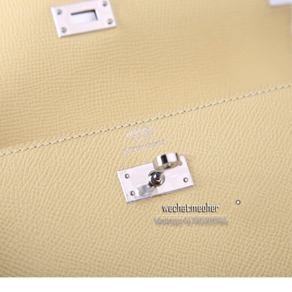 Hermes epsom kelly wallet 1Z jaune poussin - Image 10
