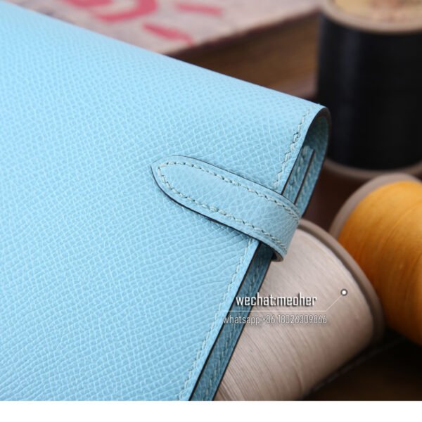 Hermes epsom kelly wallet 3p bleu atoll - Image 5