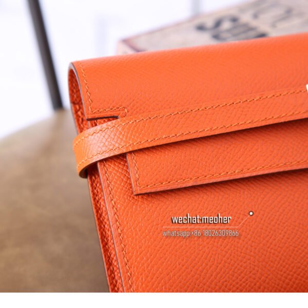 Hermes epsom kelly wallet 93 orange - Image 2