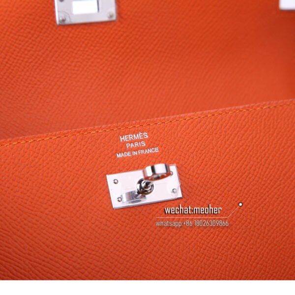 Hermes epsom kelly wallet 93 orange - Image 8