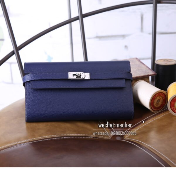 Hermes epsom kelly wallet 7k bleu abysse - Image 6