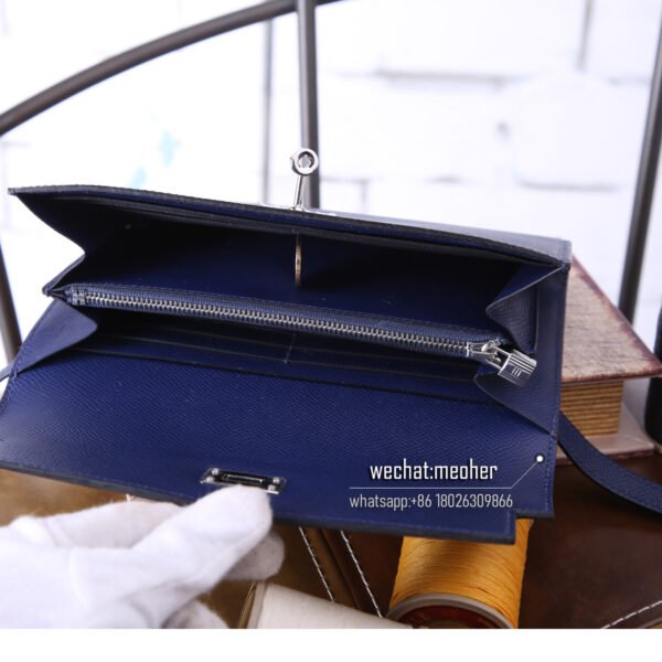 Hermes epsom kelly wallet 7k bleu abysse - Image 11
