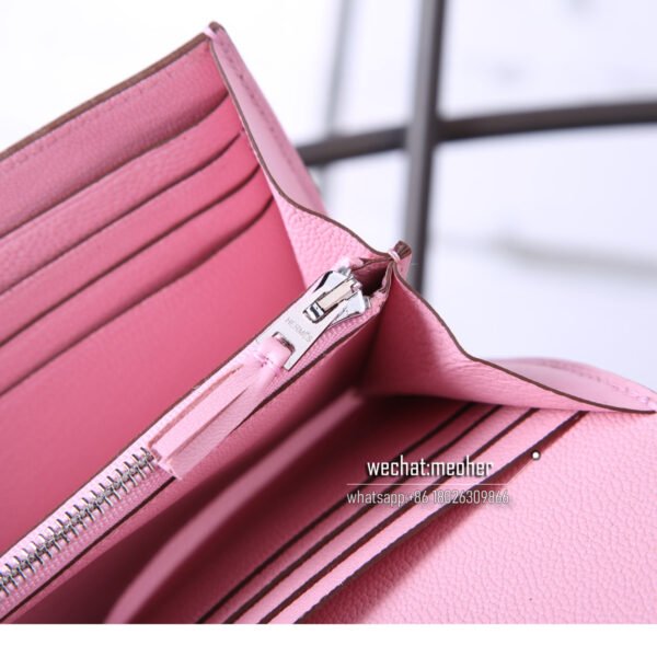 Hermes kelly ghillies wallet swift leather 3q rose sakura - Image 10