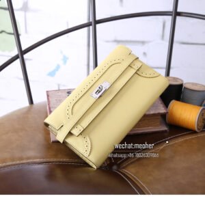 hermes kelly gellies wallet 1z jaune poussin