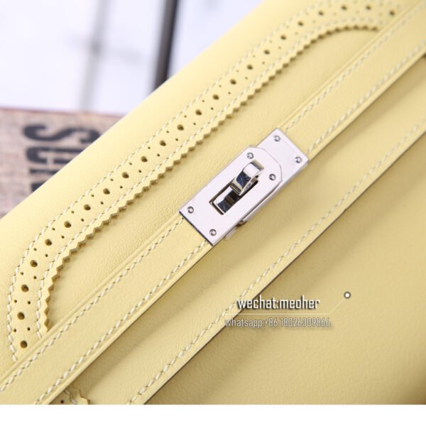 Hermes kelly ghillies wallet swift leather 1z juane poussin - Image 3