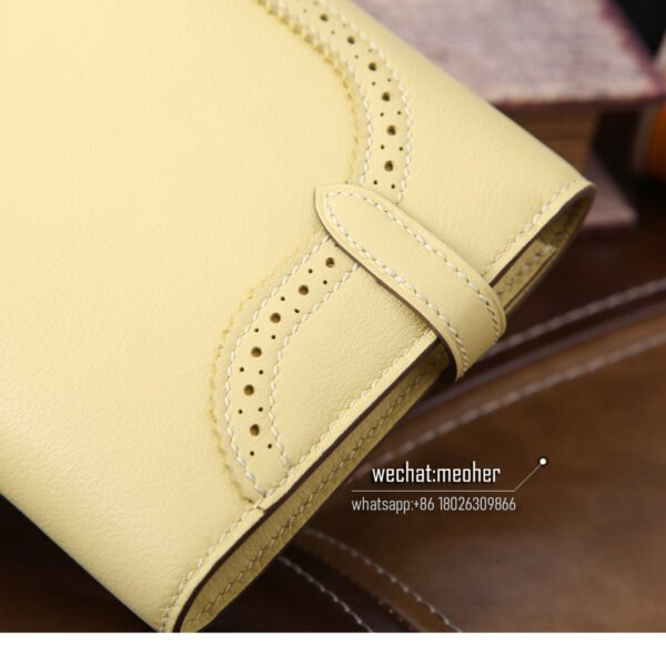 Hermes kelly ghillies wallet swift leather 1z juane poussin - Image 5