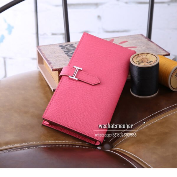 Hermes epsom bearn wallet 8w rose azalea - Image 7