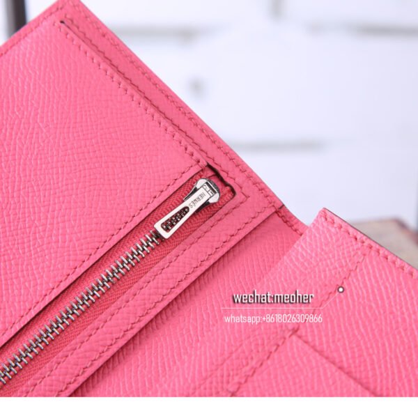 Hermes epsom bearn wallet 8w rose azalea - Image 5