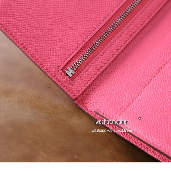 Hermes epsom bearn wallet 8w rose azalea - Image 3