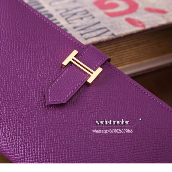 Hermes epsom bearn wallet p9 anemone - Image 8