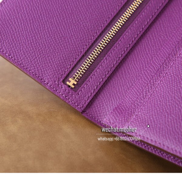 Hermes epsom bearn wallet p9 anemone - Image 3
