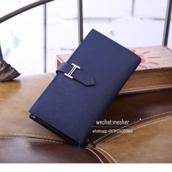 Hermes epsom bearn wallet 7K Bleu Abysse - Image 8