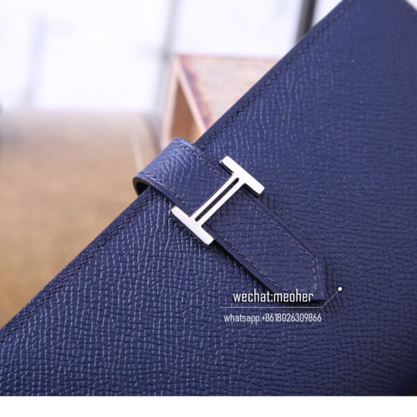 Hermes epsom bearn wallet 7K Bleu Abysse - Image 7