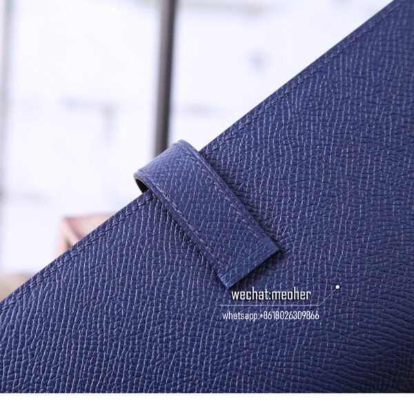 Hermes epsom bearn wallet 7K Bleu Abysse - Image 6