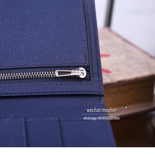 Hermes epsom bearn wallet 7K Bleu Abysse - Image 5