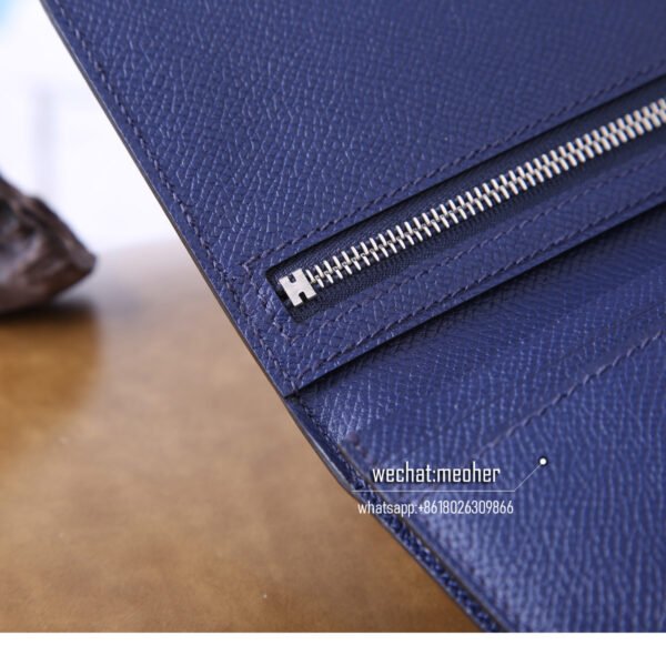 Hermes epsom bearn wallet 7K Bleu Abysse - Image 3