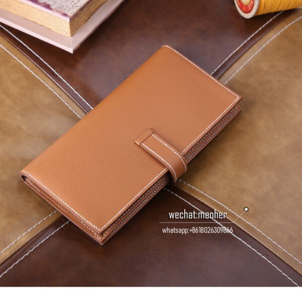 Hermes epsom bearn wallet c37 gold - Image 10