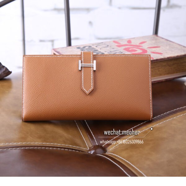 Hermes epsom bearn wallet c37 gold - Image 9