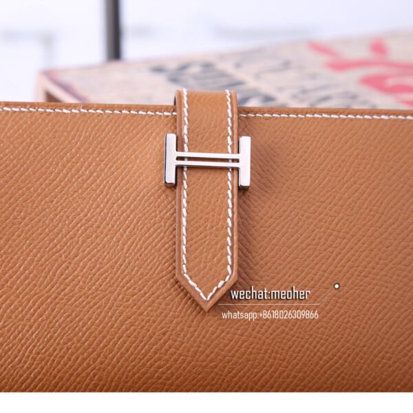 Hermes epsom bearn wallet c37 gold - Image 8