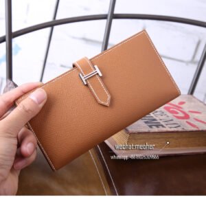 Hermes epsom bearn wallet c37 gold