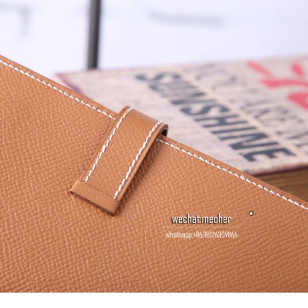 Hermes epsom bearn wallet c37 gold - Image 6