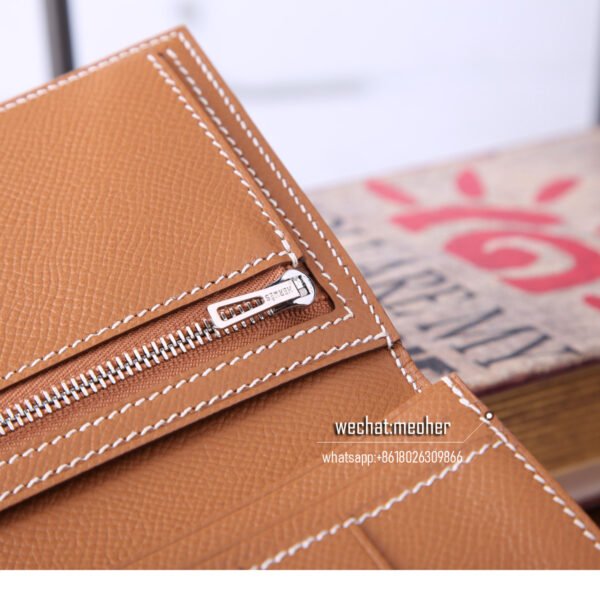 Hermes epsom bearn wallet c37 gold - Image 5