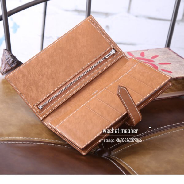 Hermes epsom bearn wallet c37 gold - Image 2