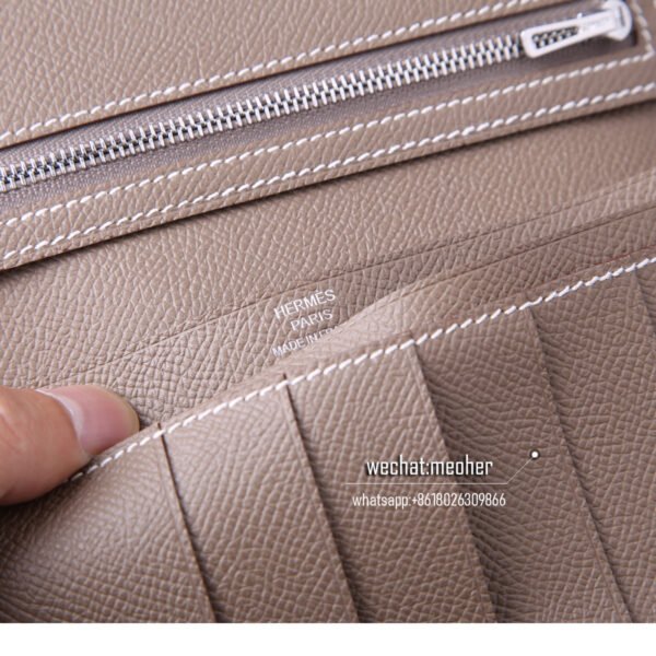 Hermes epsom bearn wallet 18 etoupe - Image 4