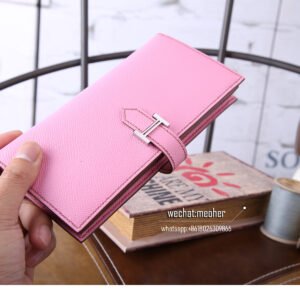 hermes epsom bearn wallet 3p pink