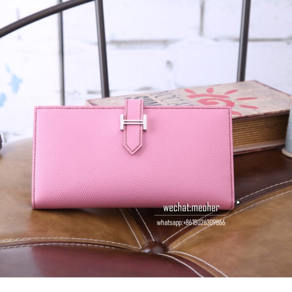 Hermes epsom bearn wallet 5p pink - Image 9
