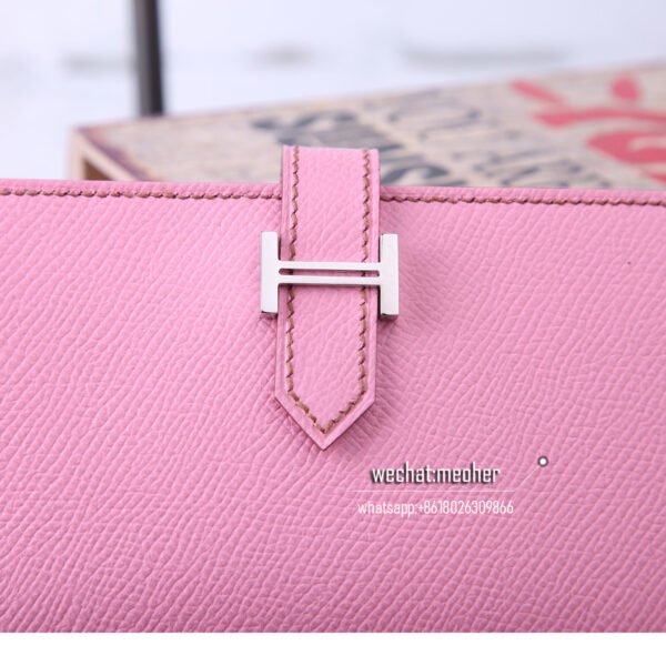 Hermes epsom bearn wallet 5p pink - Image 8
