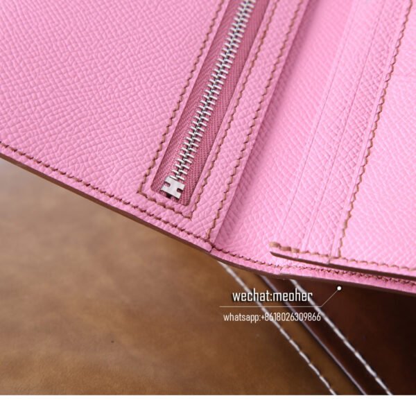 Hermes epsom bearn wallet 5p pink - Image 5