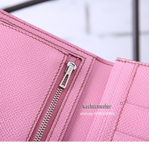 Hermes epsom bearn wallet 5p pink - Image 4