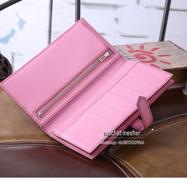 Hermes epsom bearn wallet 5p pink - Image 2