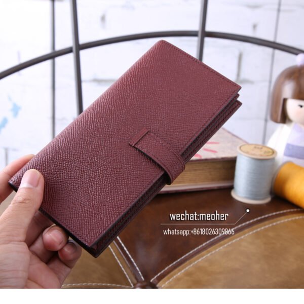 Hermes epsom bearn wallet 55 rouge h - Image 2