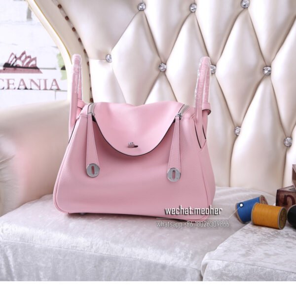Hermes lindy 30cm togo 3Q rose sakura - Image 2