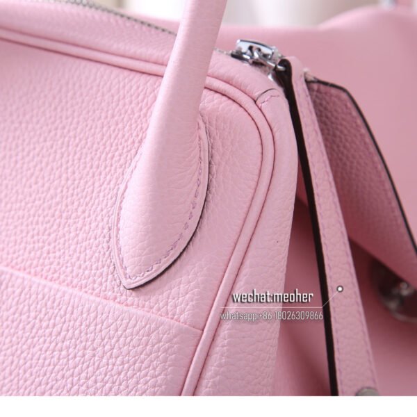 Hermes lindy 30cm togo 3Q rose sakura - Image 8