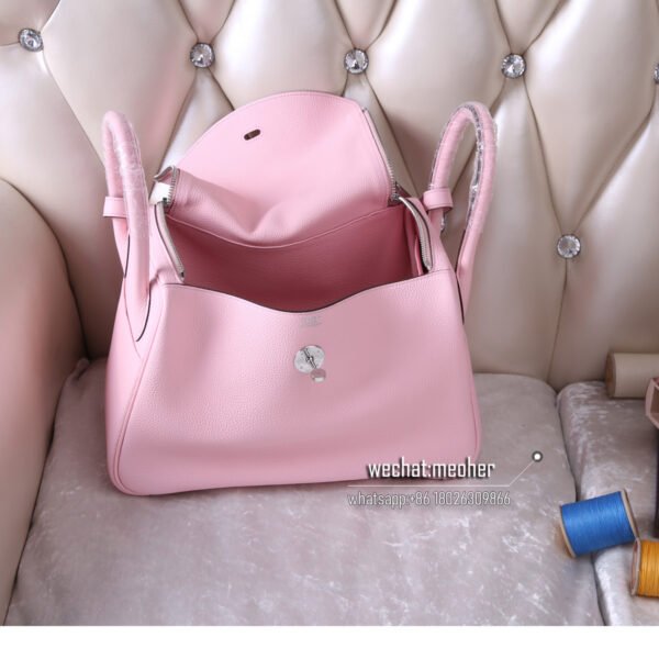 Hermes lindy 30cm togo 3Q rose sakura - Image 10