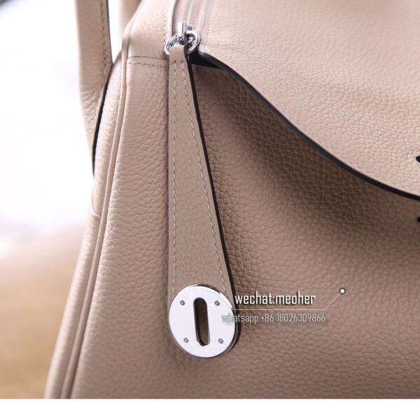 Hermes Lindy 30cm togo 81 Gris Tourterelle - Image 2