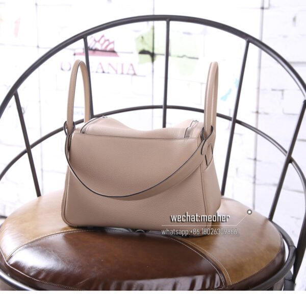 Hermes Lindy 30cm togo 81 Gris Tourterelle - Image 5