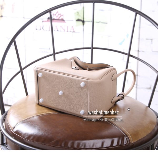 Hermes Lindy 30cm togo 81 Gris Tourterelle - Image 6