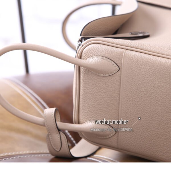 Hermes Lindy 30cm togo 81 Gris Tourterelle - Image 8