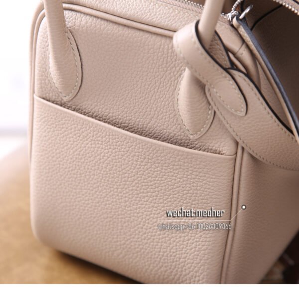 Hermes Lindy 30cm togo 81 Gris Tourterelle - Image 9