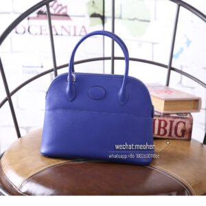hermes epsom bolide 27cm bleu electrique