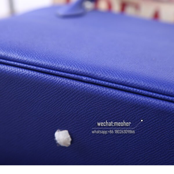 Hermes epsom bolide 27cm 7T bleu electrique - Image 6