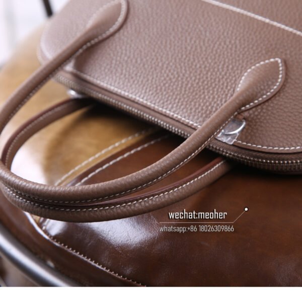 Hermes bolide 27cm togo leather 18 etoupe - Image 6
