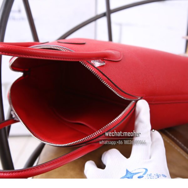 Hermes epsom bolide 27cm q5 rouge casaque - Image 9