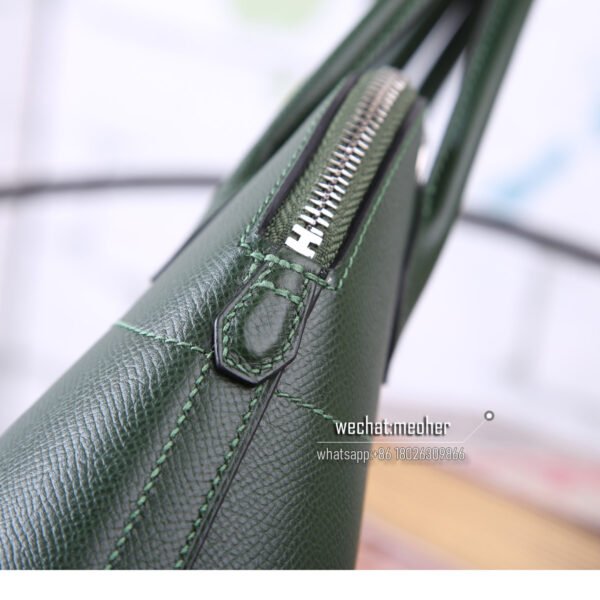 Hermes epsom bolide 27cm C6 Vert de Gris - Image 6