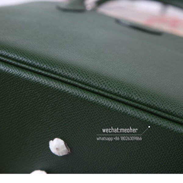 Hermes epsom bolide 27cm C6 Vert de Gris - Image 7
